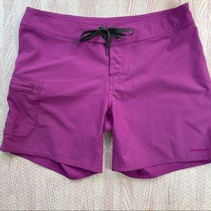 PATAGONIA Women’s Meridian Board Shorts, Berry, 8